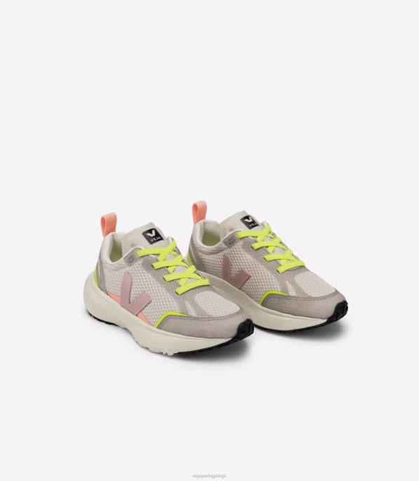 Veja cadarços elásticos canário alveomesh natural babe Portugal crianças F0VB388