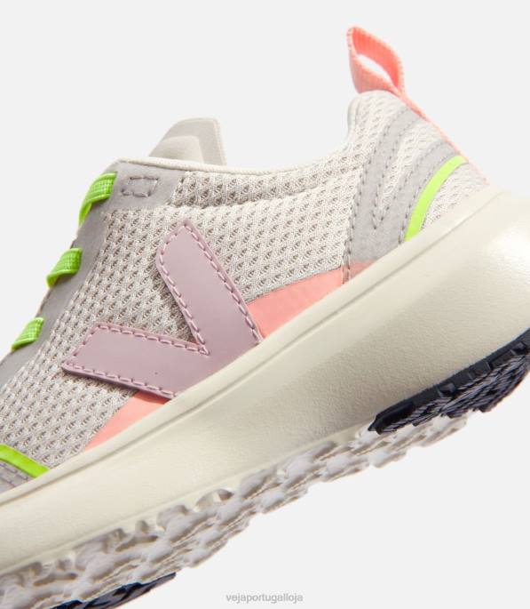 Veja cadarços elásticos canário alveomesh natural babe Portugal crianças F0VB388