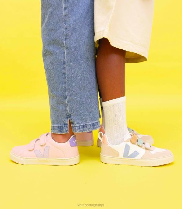 Veja esplar couro sem cromo pétala parme Portugal crianças F0VB334