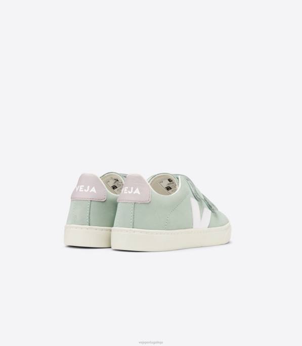 Veja esplar nobuck matcha branco Portugal crianças F0VB340