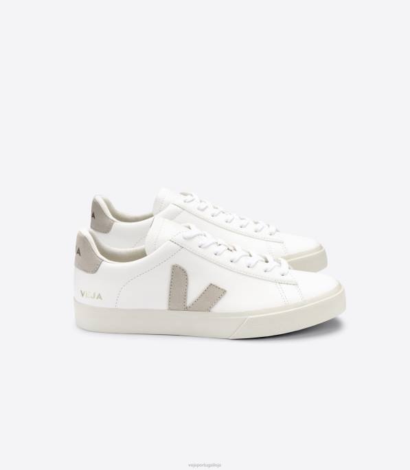 Veja campo chromefree couro branco natural Portugal homens F0VB8