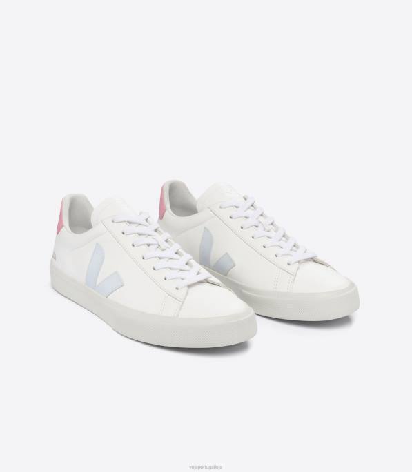 Veja campo chromefree couro white ice guimauve Portugal homens F0VB18