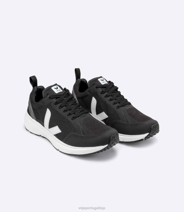 Veja condor 2 alveomesh preto branco Portugal homens F0VB193