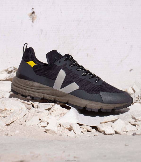 Veja Dekkan Alveomesh Black Oxford Grey Tonic Portugal homens F0VB124