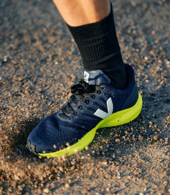 Veja marlin lt v-knit preto kaki jaune fluo Portugal homens F0VB205