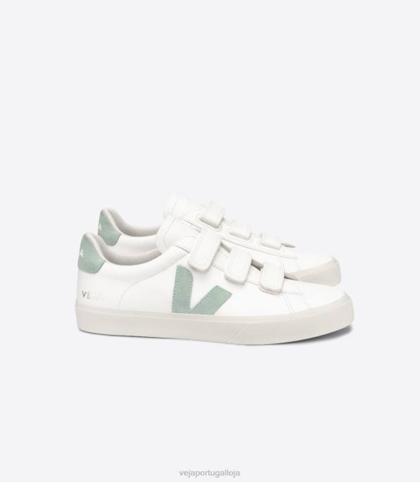 Veja recife couro sem cromo branco matcha Portugal homens F0VB109