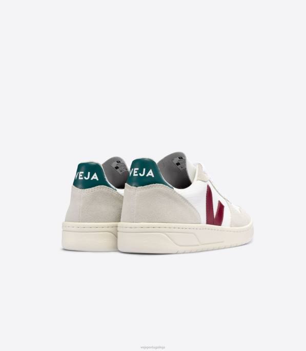 Veja v-10 b-mesh branco marsala brittany Portugal homens F0VB45