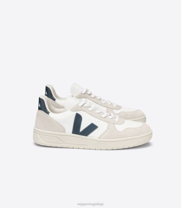 Veja v-10 b-mesh branco náutico Portugal homens F0VB46