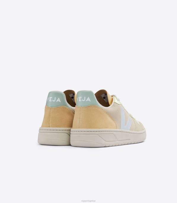 Veja v-10 camurça sable mentol multico Portugal homens F0VB54