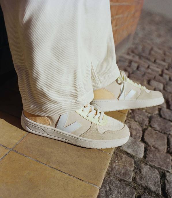 Veja v-10 camurça sable mentol multico Portugal homens F0VB54