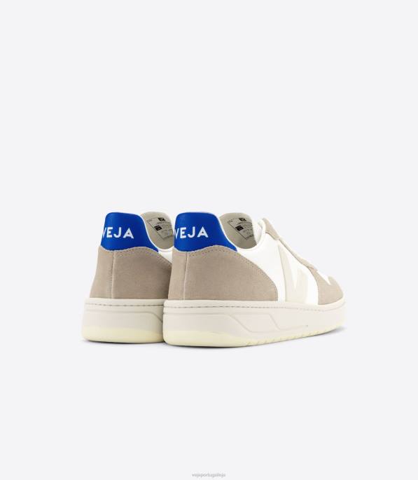 Veja v-10 couro sem cromo branco sahara paros Portugal homens F0VB68