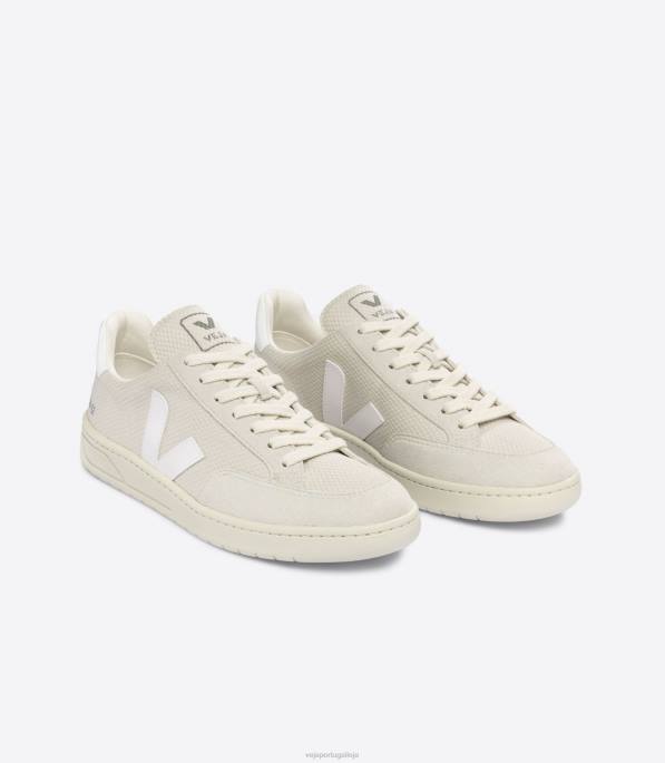 Veja v-12 alveomesh branco natural Portugal homens F0VB35