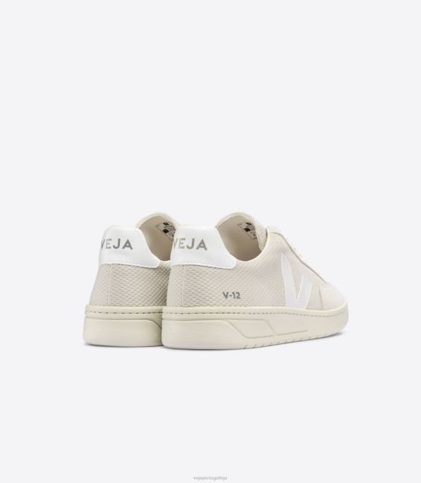 Veja v-12 alveomesh branco natural Portugal homens F0VB35