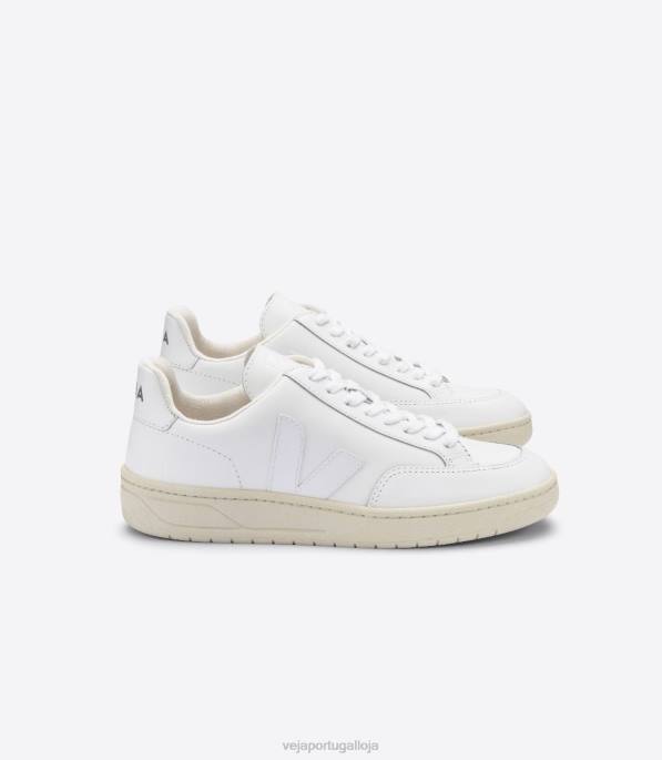 Veja v-12 couro branco Portugal homens F0VB33