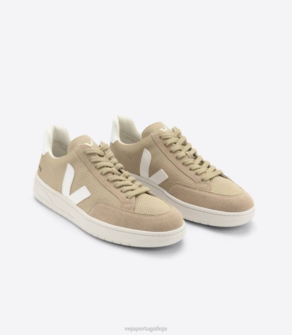Veja v-12 vegan alveomesh dune branco Portugal homens F0VB29