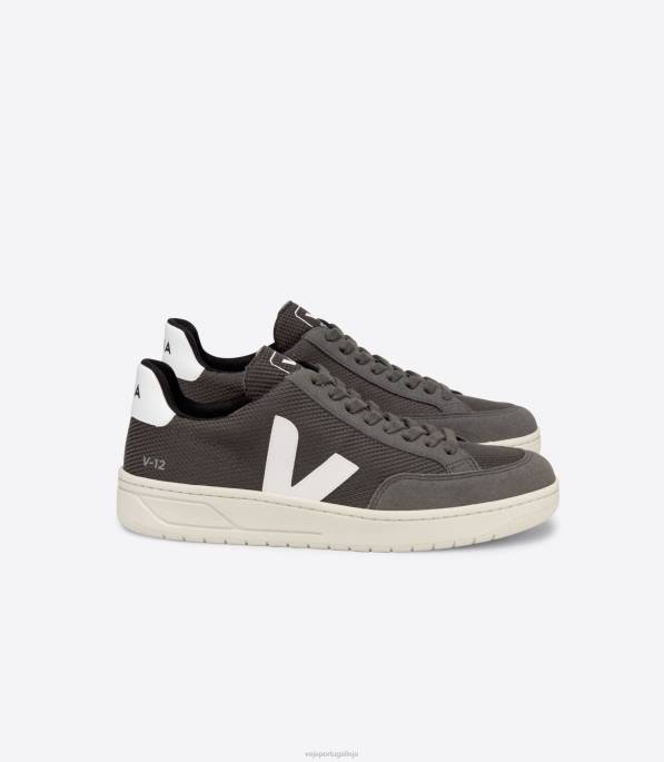 Veja v-12 vegan b-mesh grafite branco Portugal homens F0VB37