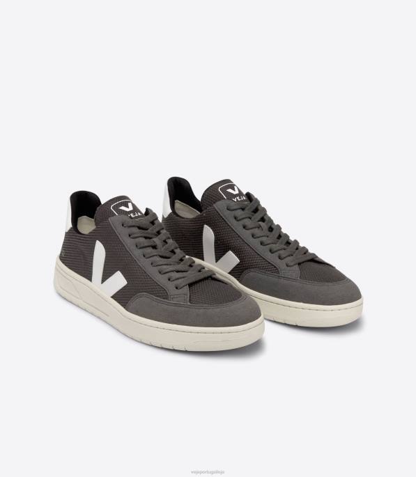 Veja v-12 vegan b-mesh grafite branco Portugal homens F0VB37