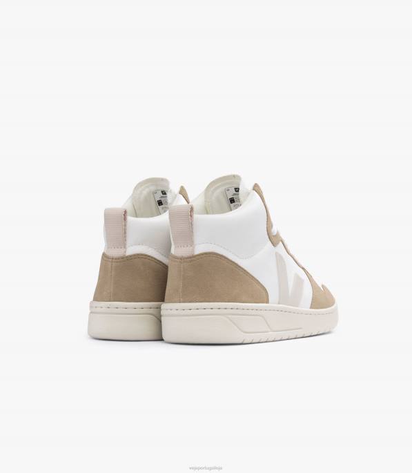 Veja v-15 couro sem cromo branco pierre sahara Portugal homens F0VB80