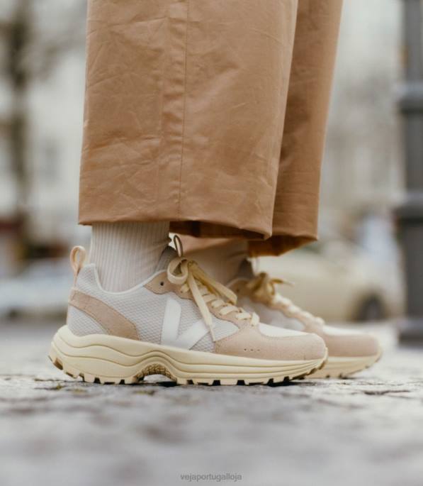 Veja venturi alveomesh manteiga branca natural Portugal homens F0VB184