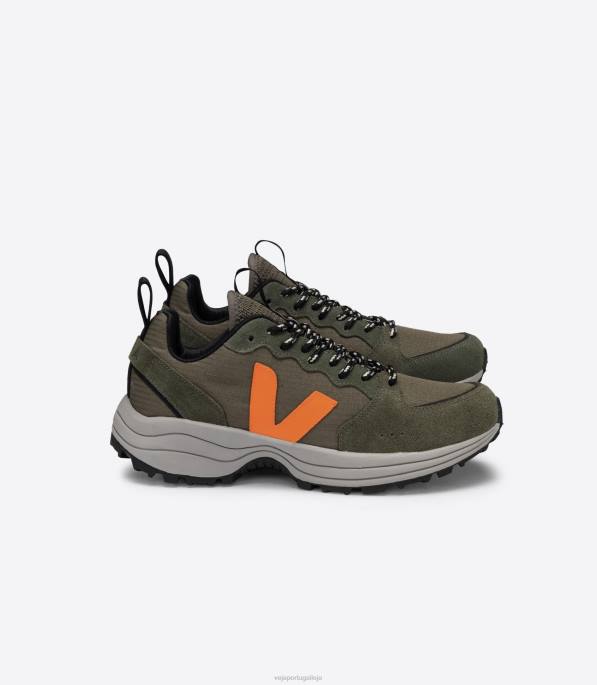 Veja venturi ripstop kaki laranja neon Portugal homens F0VB166