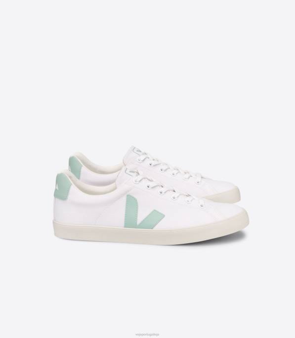 Veja esplar se lona branca matcha Portugal mulheres F0VB244