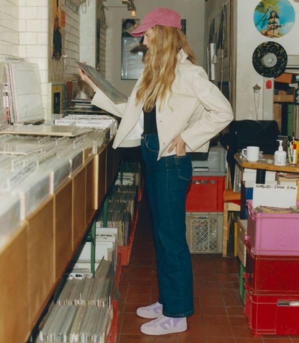 Veja v-10 camurça multico lavande Portugal mulheres F0VB232