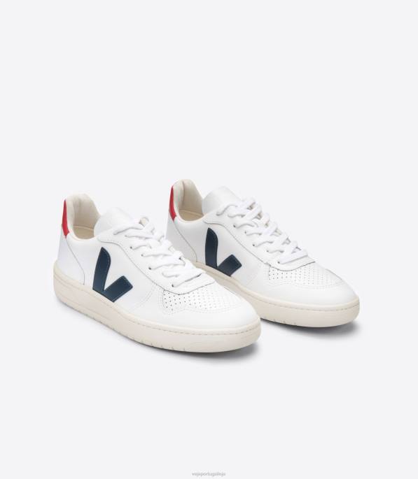 Veja v-10 couro branco náutico pekin Portugal mulheres F0VB238